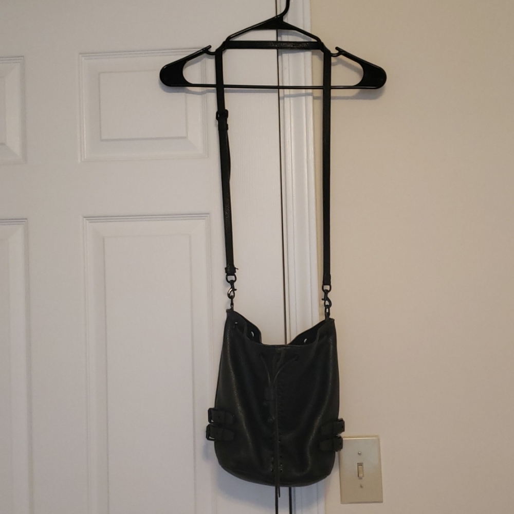 Rebecca Minkoff leather bucket crossbody purse